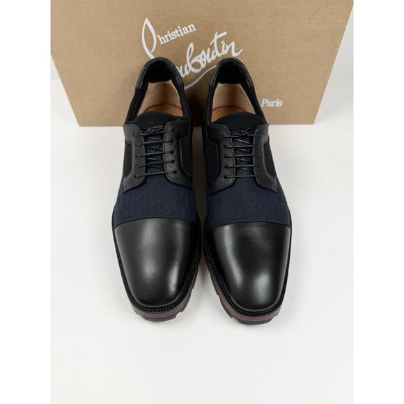 Size 8.5 - Christian Louboutin Mika Sky Flat Derby Shoes NEW main image 5